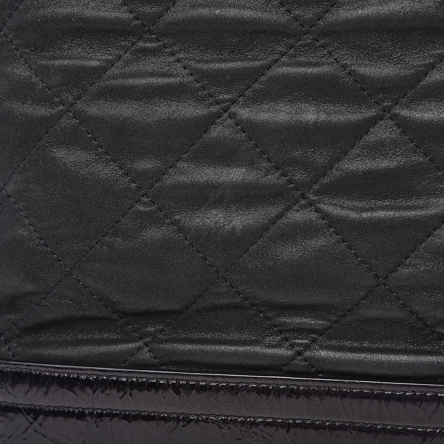 Chanel Iridescent Calfskin VIP Shopping Tote Dark Green 12 of 13