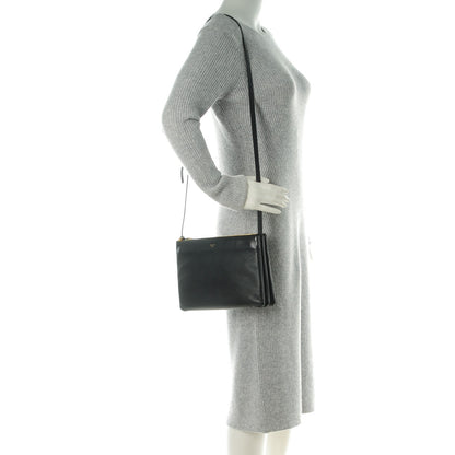 Celine Lambskin Large Trio Crossbody Bag Black 2 of 8