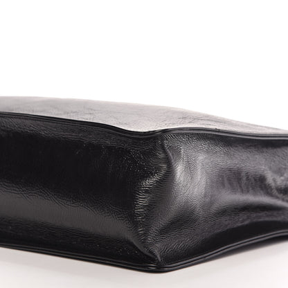 Chanel Shiny Aged Calfskin Shopping Bag Black 7 of 10