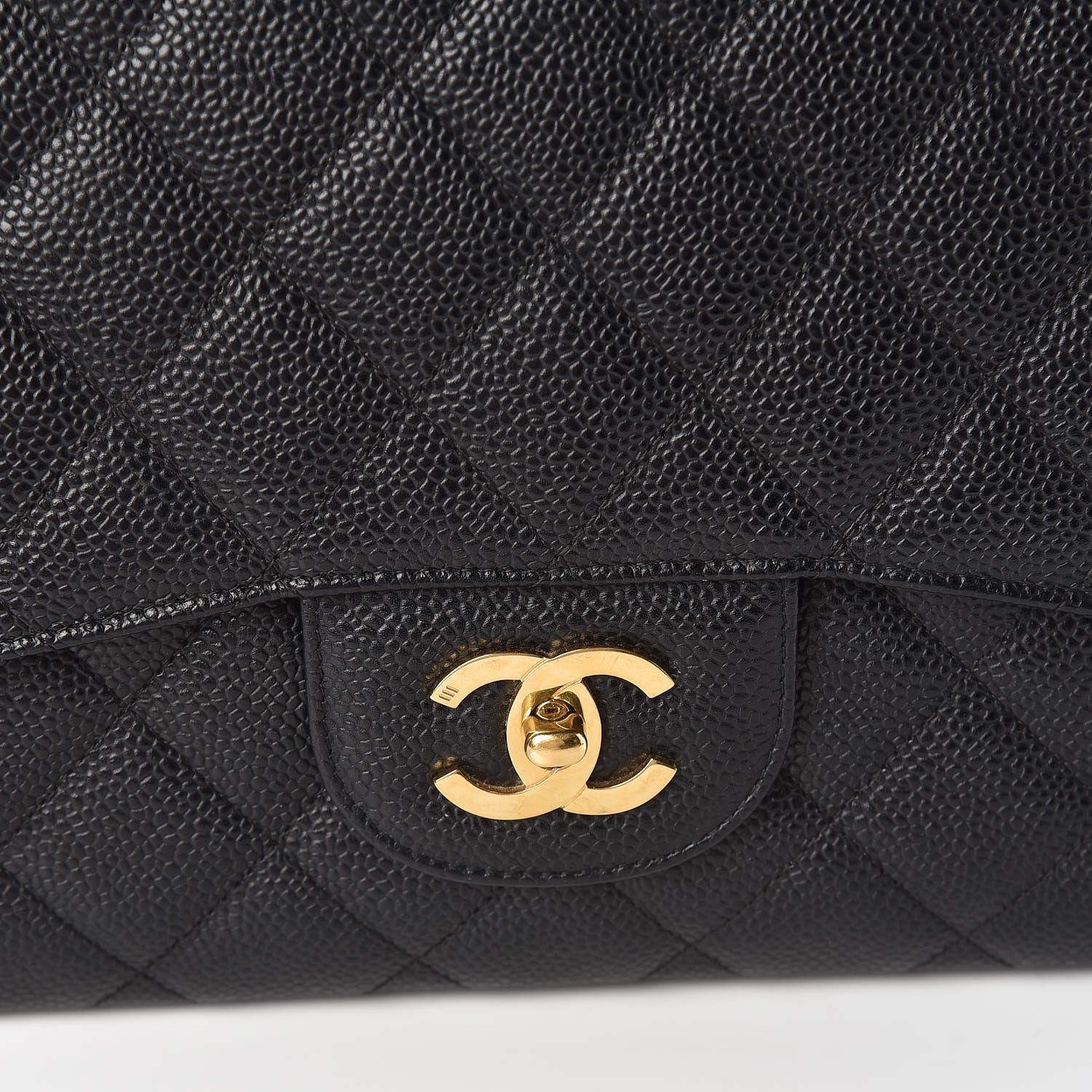 Chanel Caviar Quilted Jumbo Single Flap Black 12 of 12
