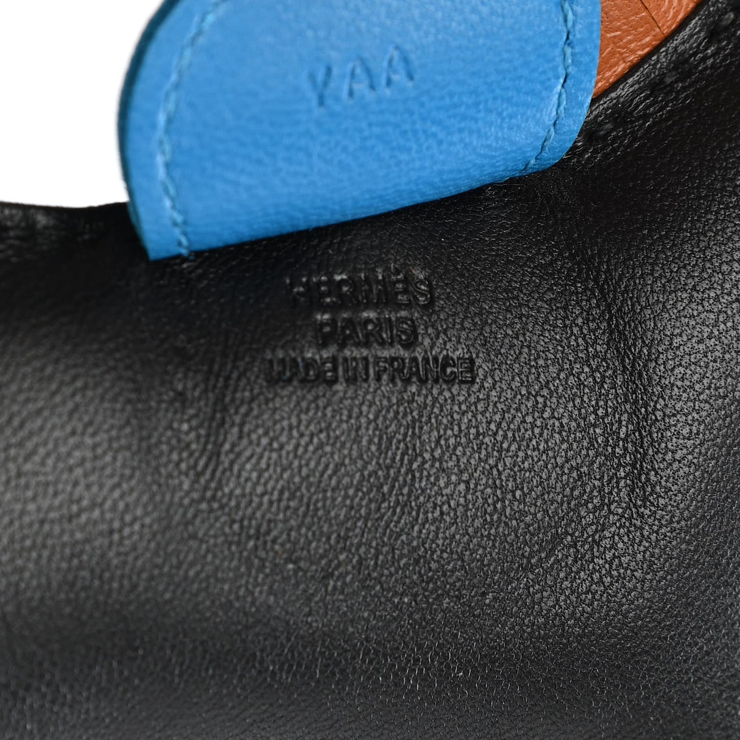 Milo Lambskin Grigri Rodeo Horse Bag Charm MM Black Gold Bleu Zanzibar