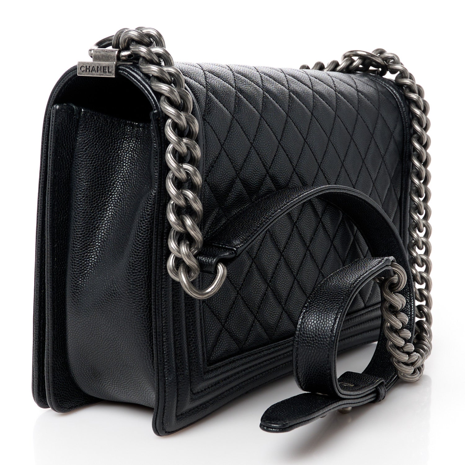 Chanel Caviar Quilted New Medium Boy Flap Black 3 of 10