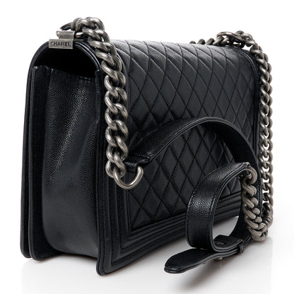 Chanel Caviar Quilted New Medium Boy Flap Black 3 of 10