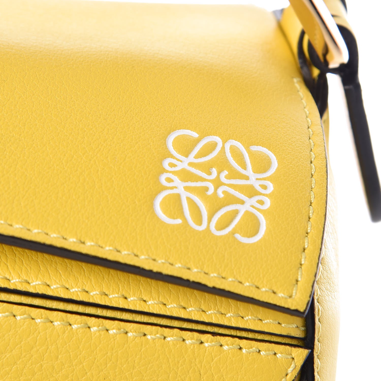 Loewe Calfskin Small Puzzle Bag Yellow 9 of 9