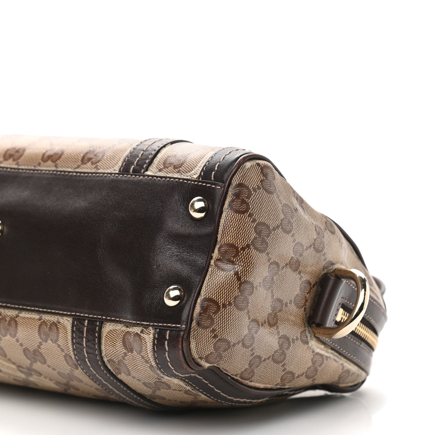 Gucci Crystal Monogram Duchessa Boston Bag Brown 12 of 12