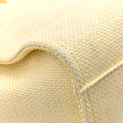 Chanel Woven Straw Raffia Medium Deauville Tote Yellow 15 of 17