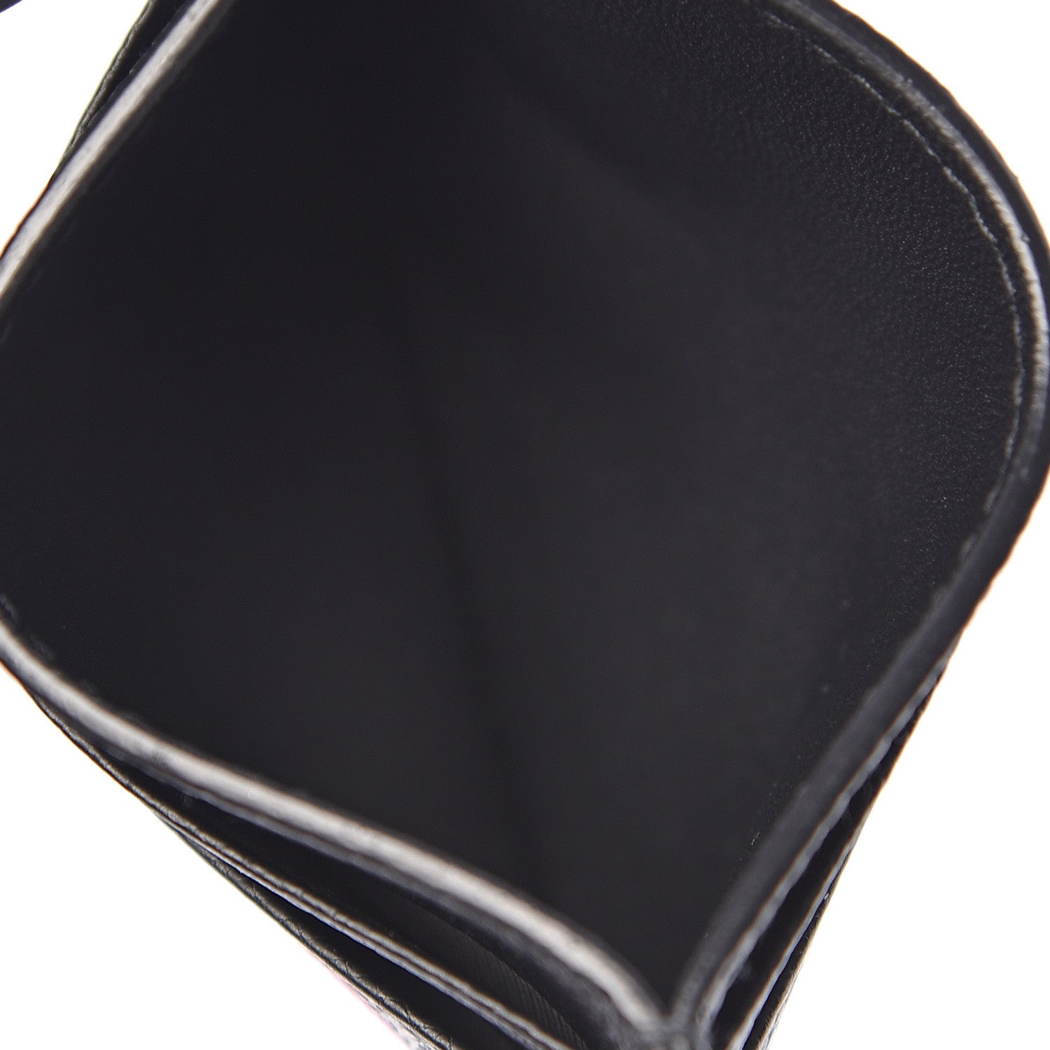 Balenciaga Signature Grained Calfskin Graffiti Ville Multi Card Holder Black Multicolor 5 of 8