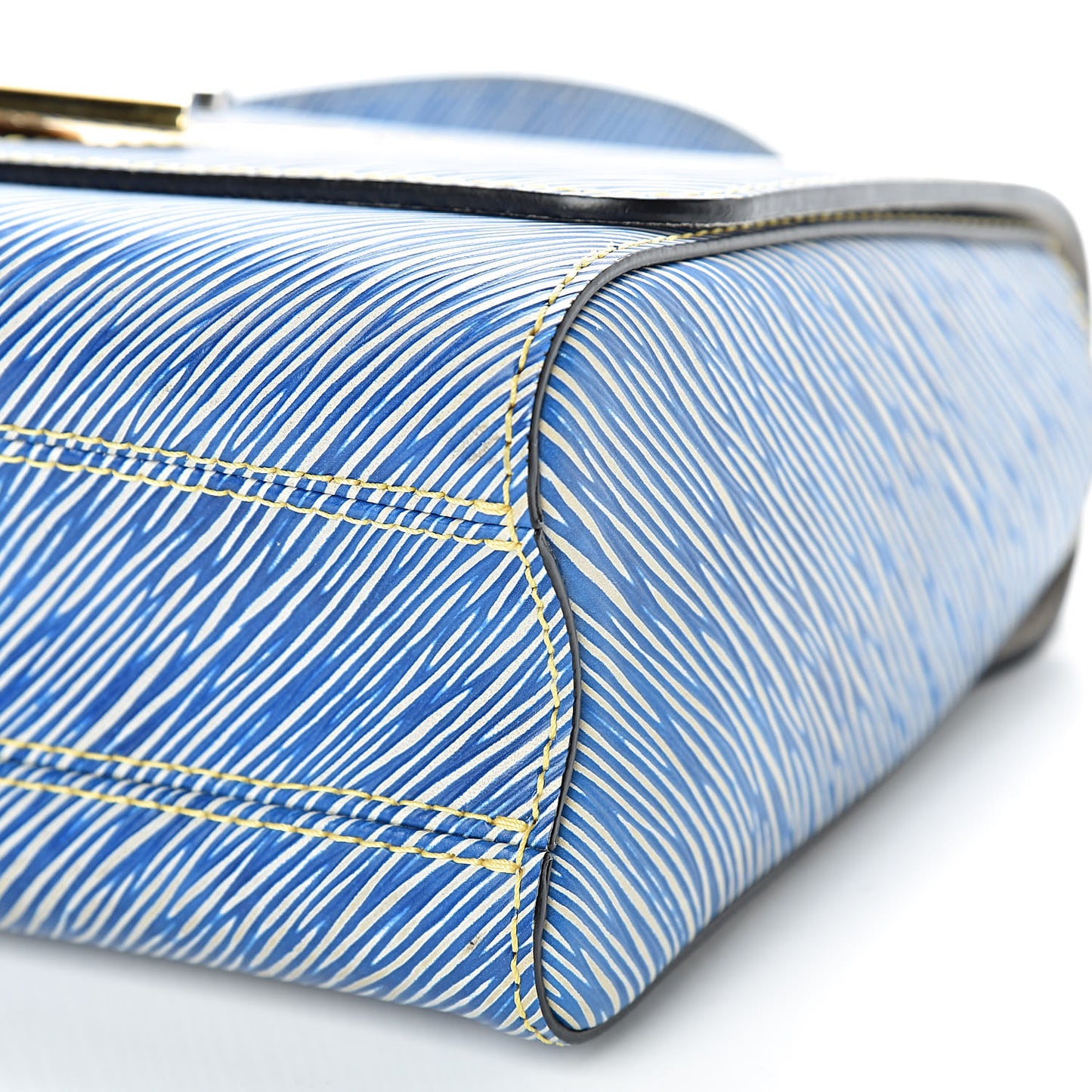 Epi Twist Shoulder Bag MM Denim Light