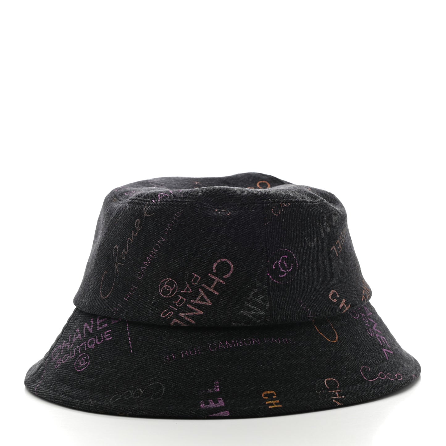 Denim Mood Cloche Bucket Hat M Black