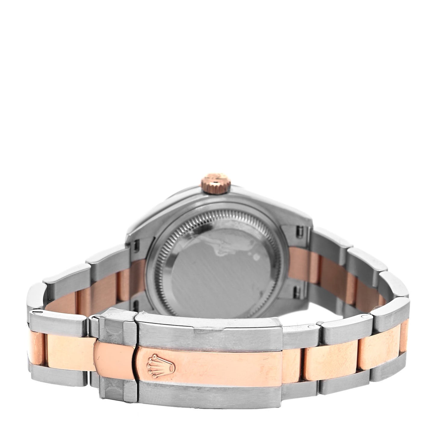 Stainless Steel 18K Everose Gold Diamond 28mm Oyster Perpetual Datejust Watch Black 279381
