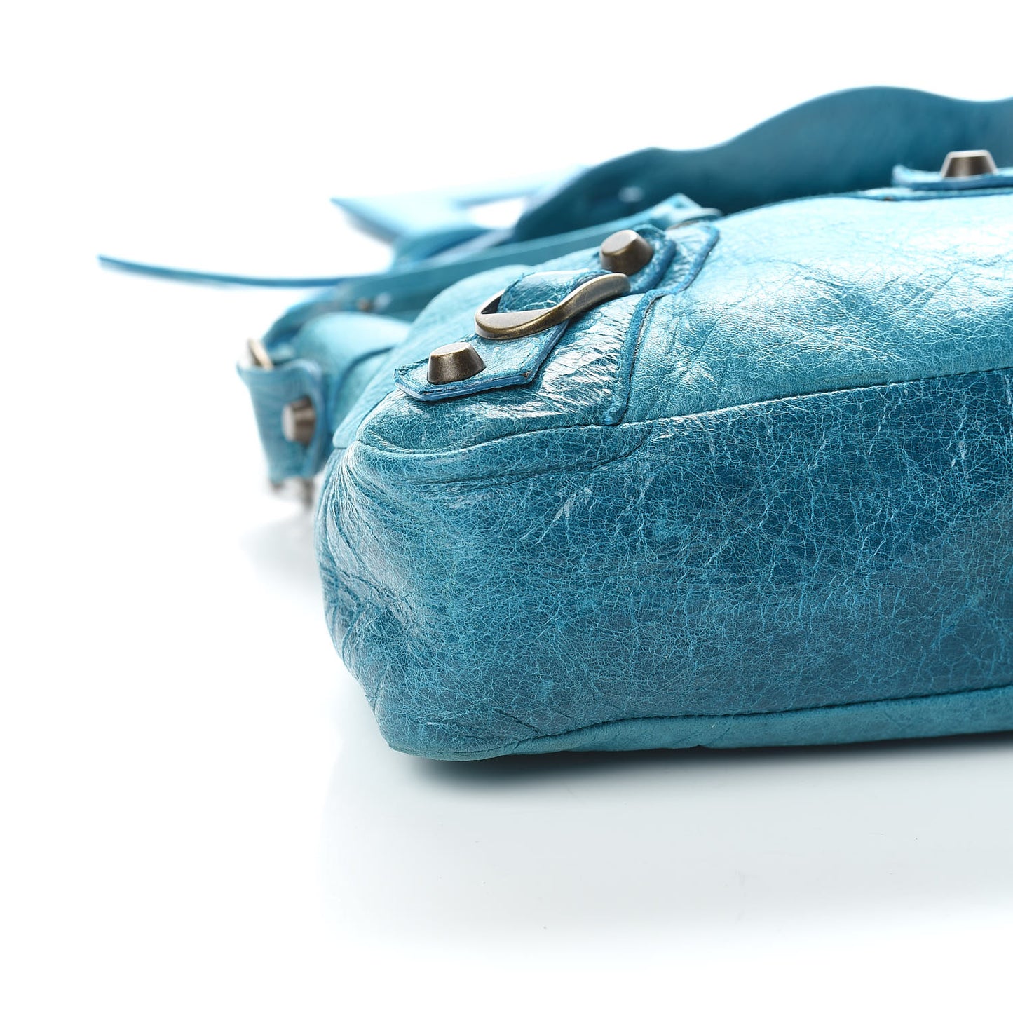 Chevre Classic Hardware First Turquoise