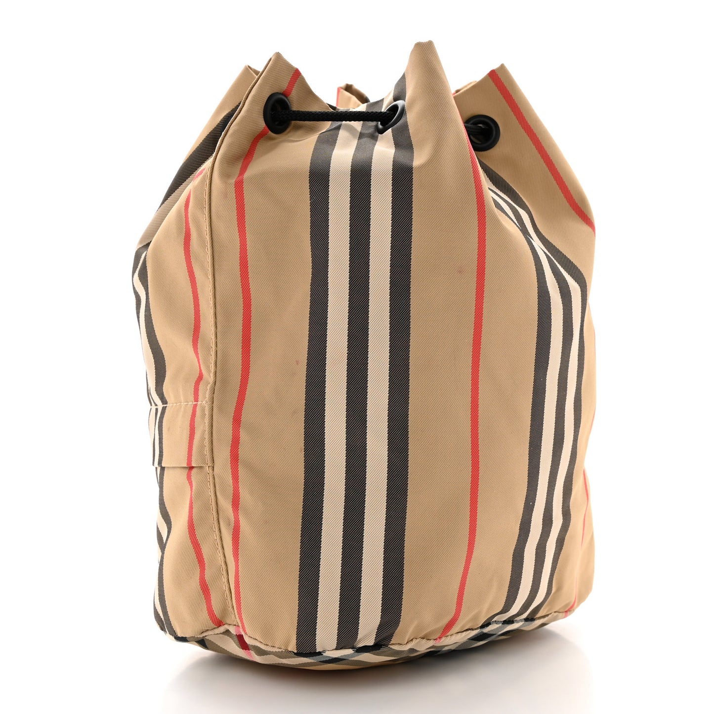 Econyl Icon Stripe Phoebe Drawcord Pouch Archive Beige