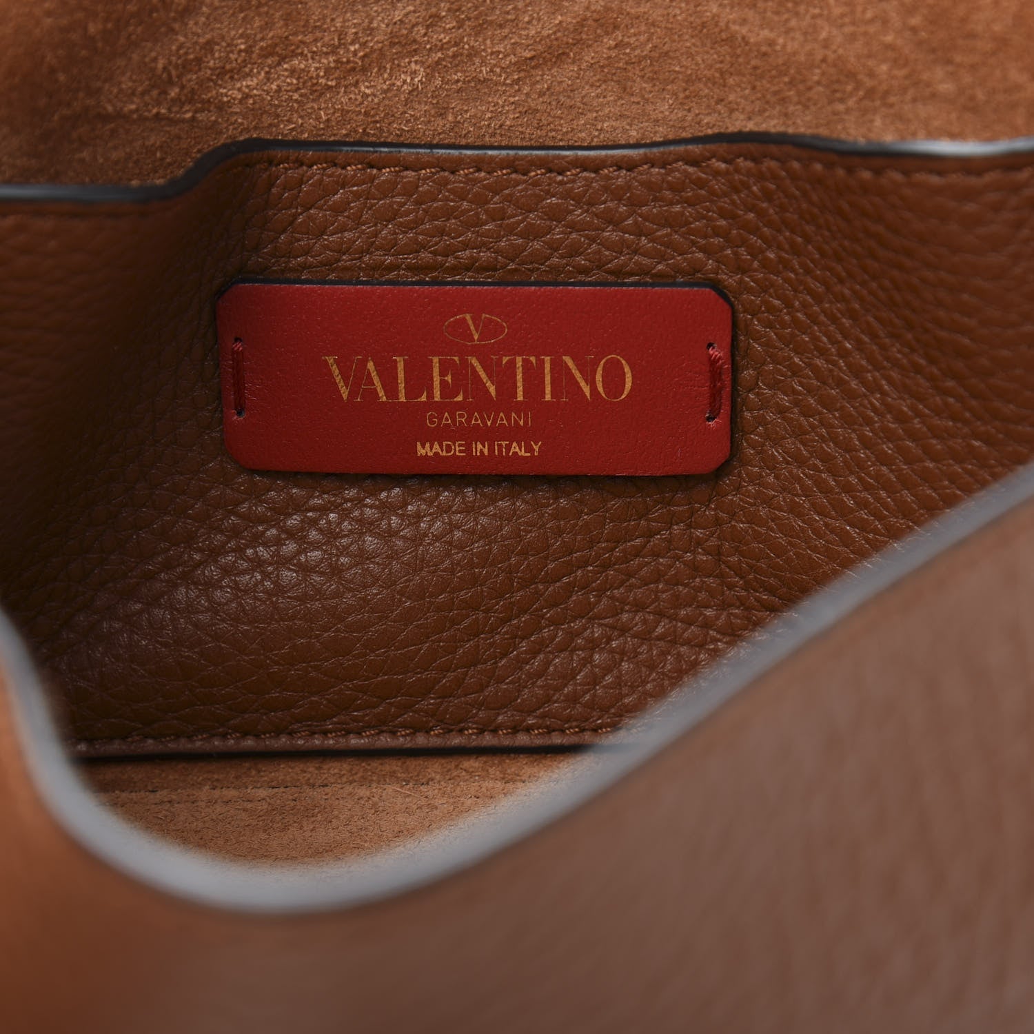 Valentino Garavani Pebbled Calfskin Mini Rockstud Crossbody Bag Bright Cognac 6 of 11