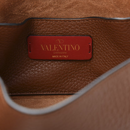 Valentino Garavani Pebbled Calfskin Mini Rockstud Crossbody Bag Bright Cognac 6 of 11