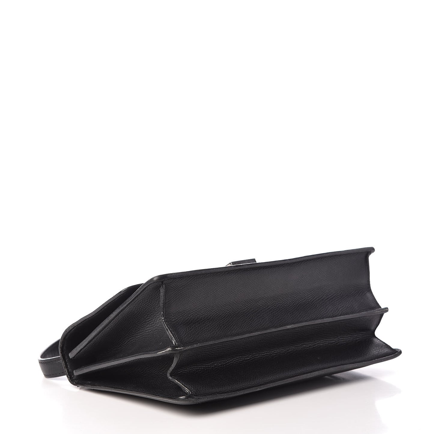 Baby Grained Calfskin Small Case Flap Black