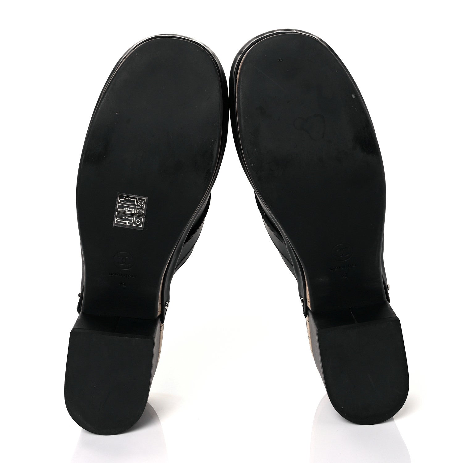 Chanel Calfskin CC Turn Lock Clogs 42 Black 5 of 9