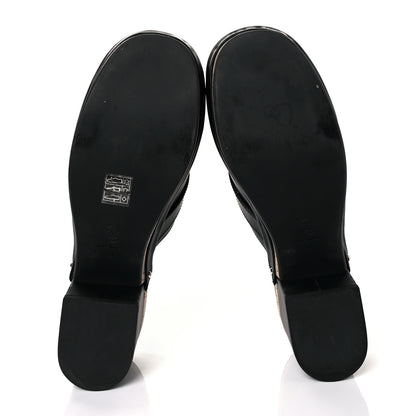Chanel Calfskin CC Turn Lock Clogs 42 Black 5 of 9