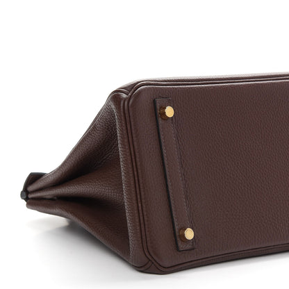 Hermes Taurillon Clemence Birkin 30 Havane 9 of 11