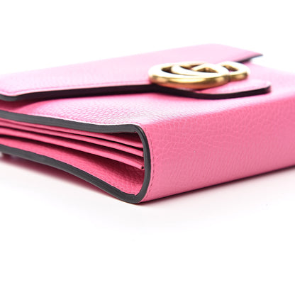Gucci Cellarius Calfskin GG Marmont Chain Wallet Pink Tropical Flower 8 of 10