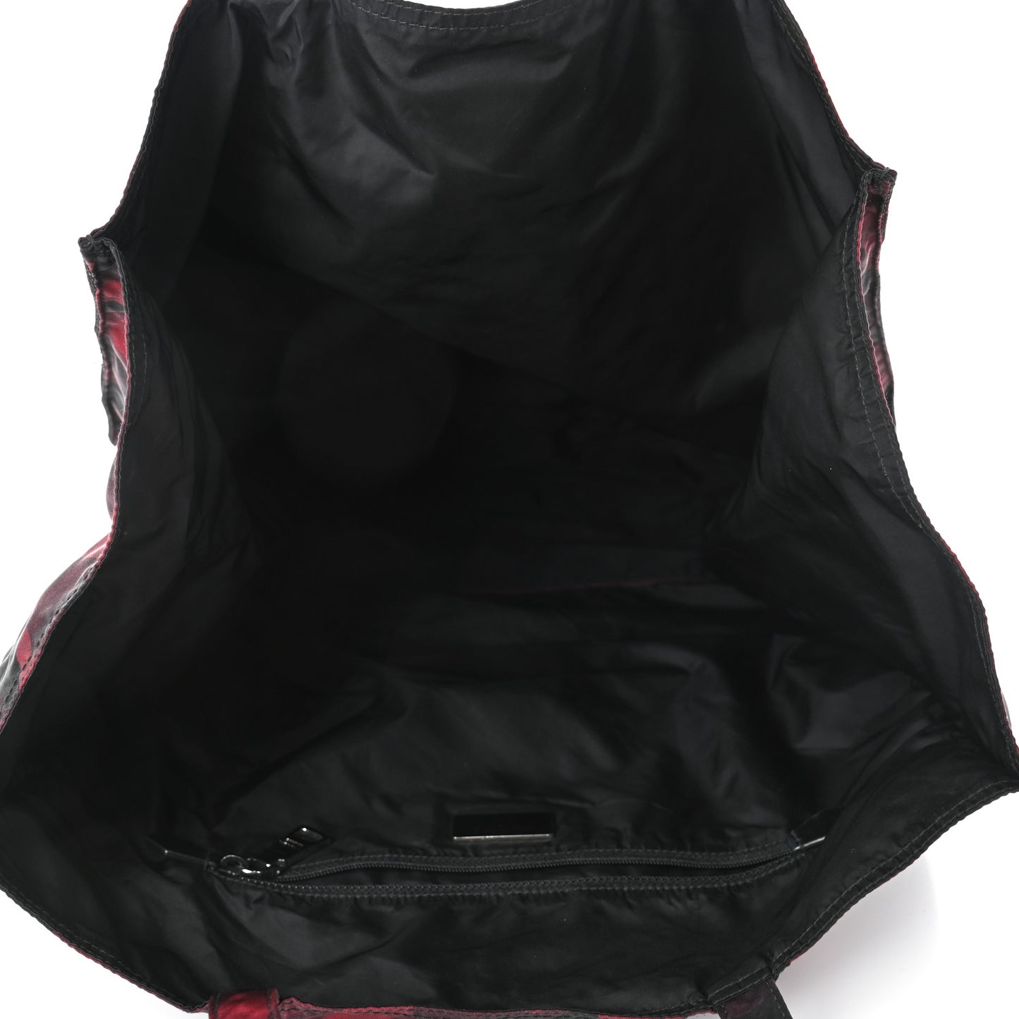 Tessuto Stampato Camouflage Shopping Tote Bordeaux