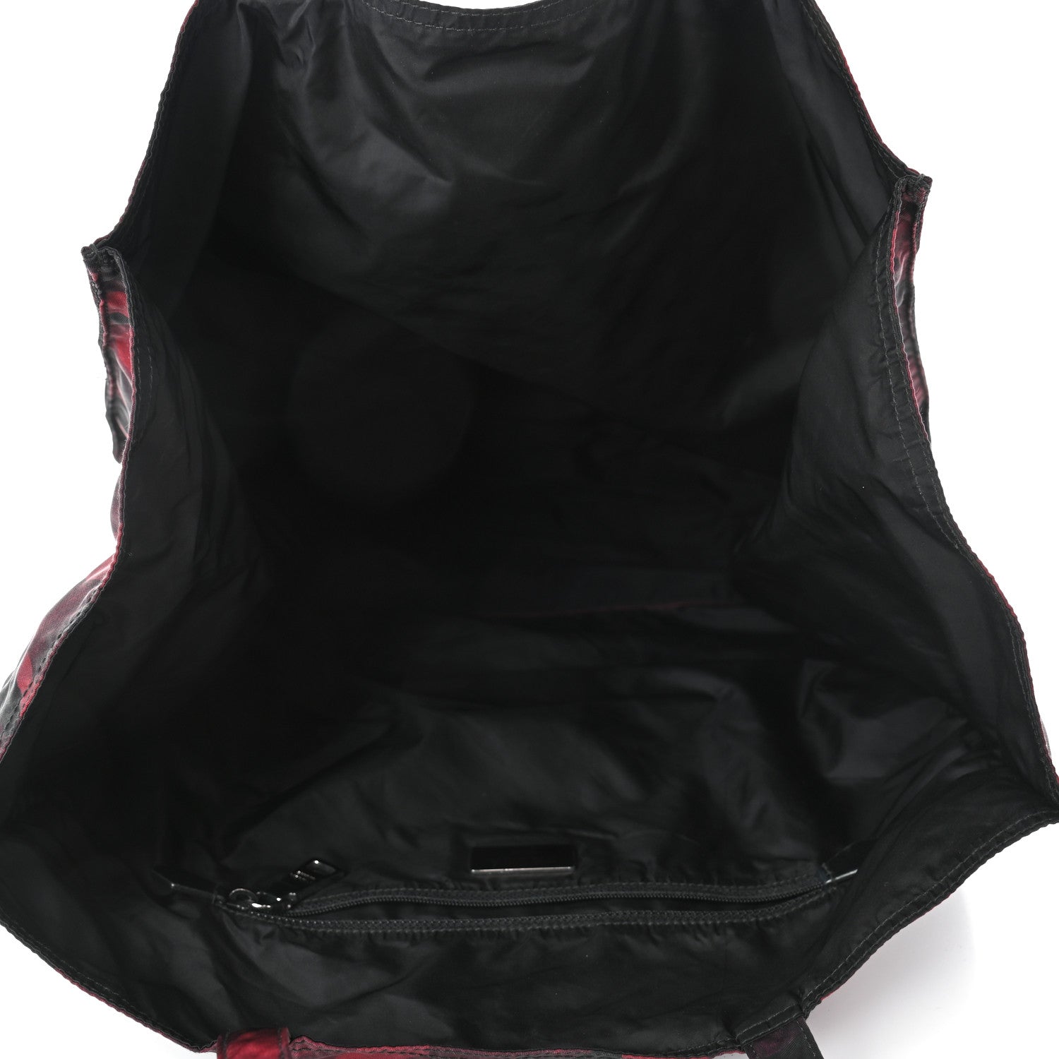 Prada Tessuto Stampato Camouflage Shopping Tote Bordeaux 4 of 5