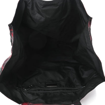 Prada Tessuto Stampato Camouflage Shopping Tote Bordeaux 4 of 5