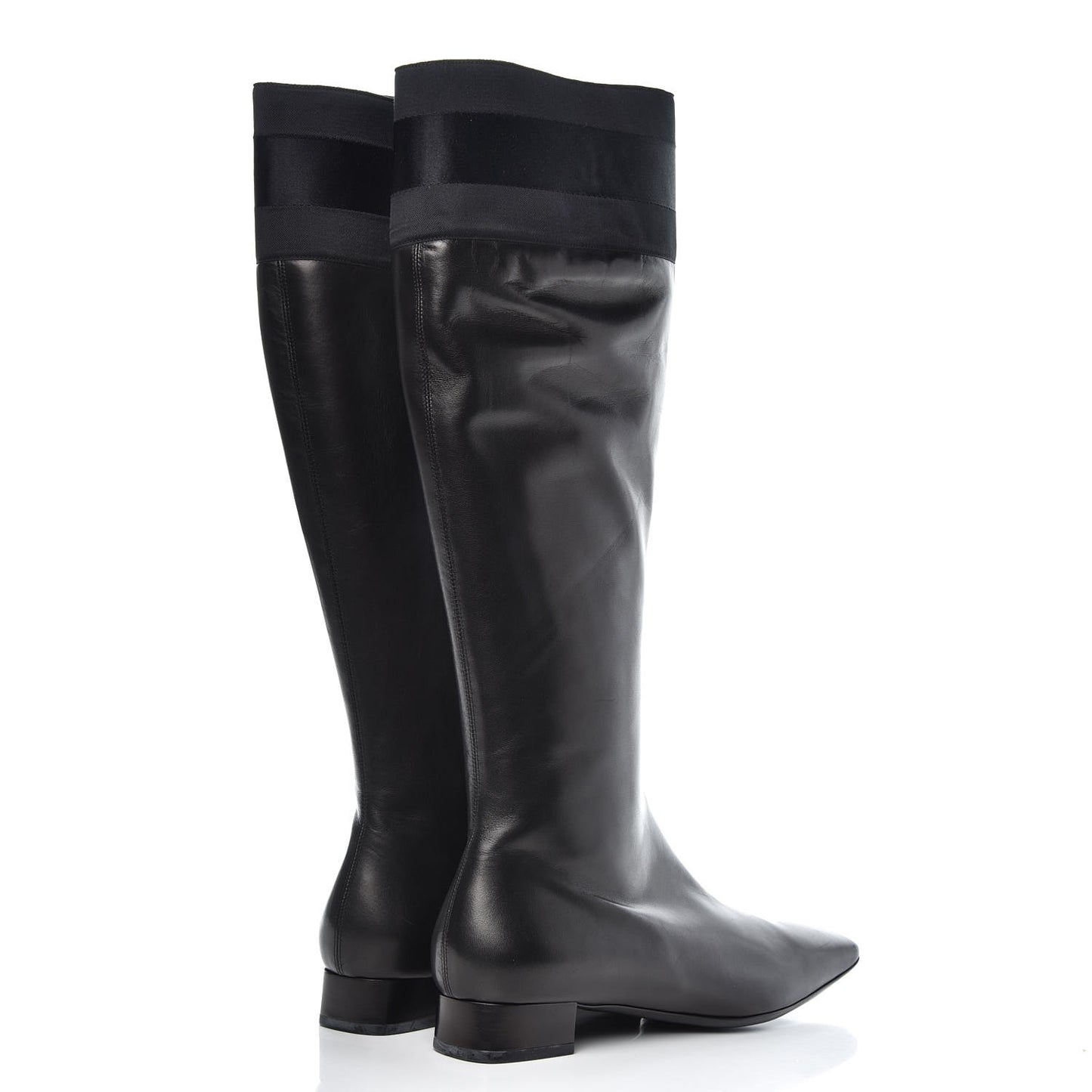 Calfskin Silk Lifford Boots 8.5 Black
