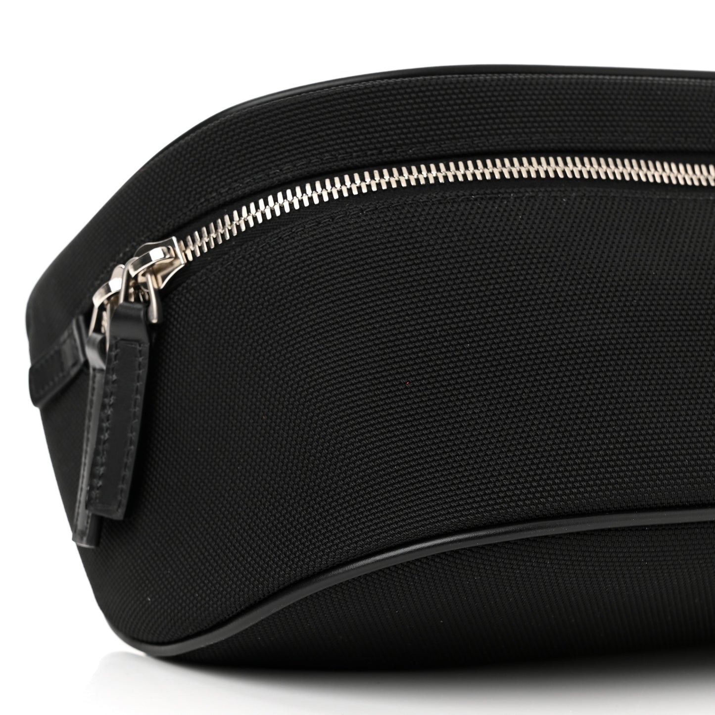 Techno Canvas Web Large Belt Bag Black