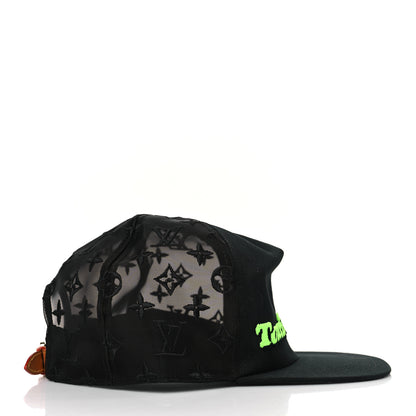 Louis Vuitton Monogram Mesh Cotton Tourist Cap 60 Black 4 of 7