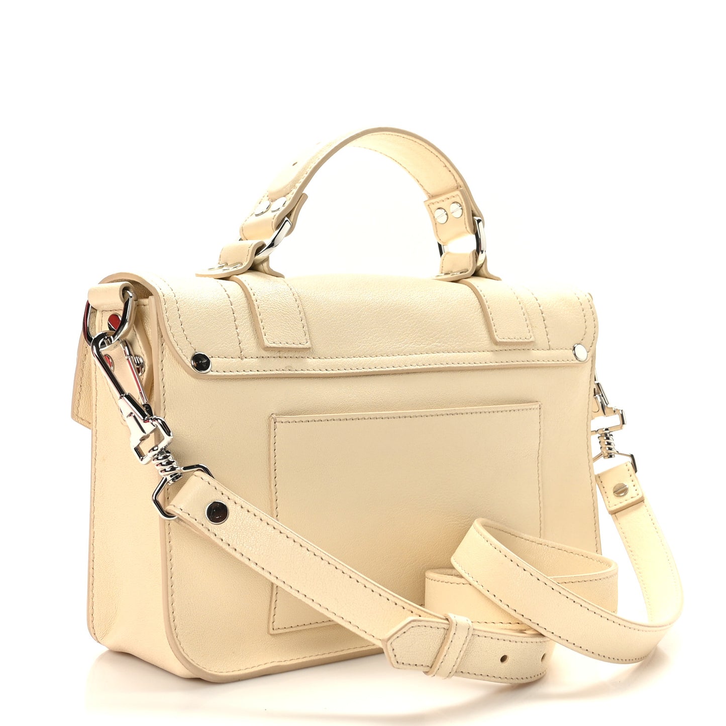 Lambskin Tiny PS1 Satchel Beige
