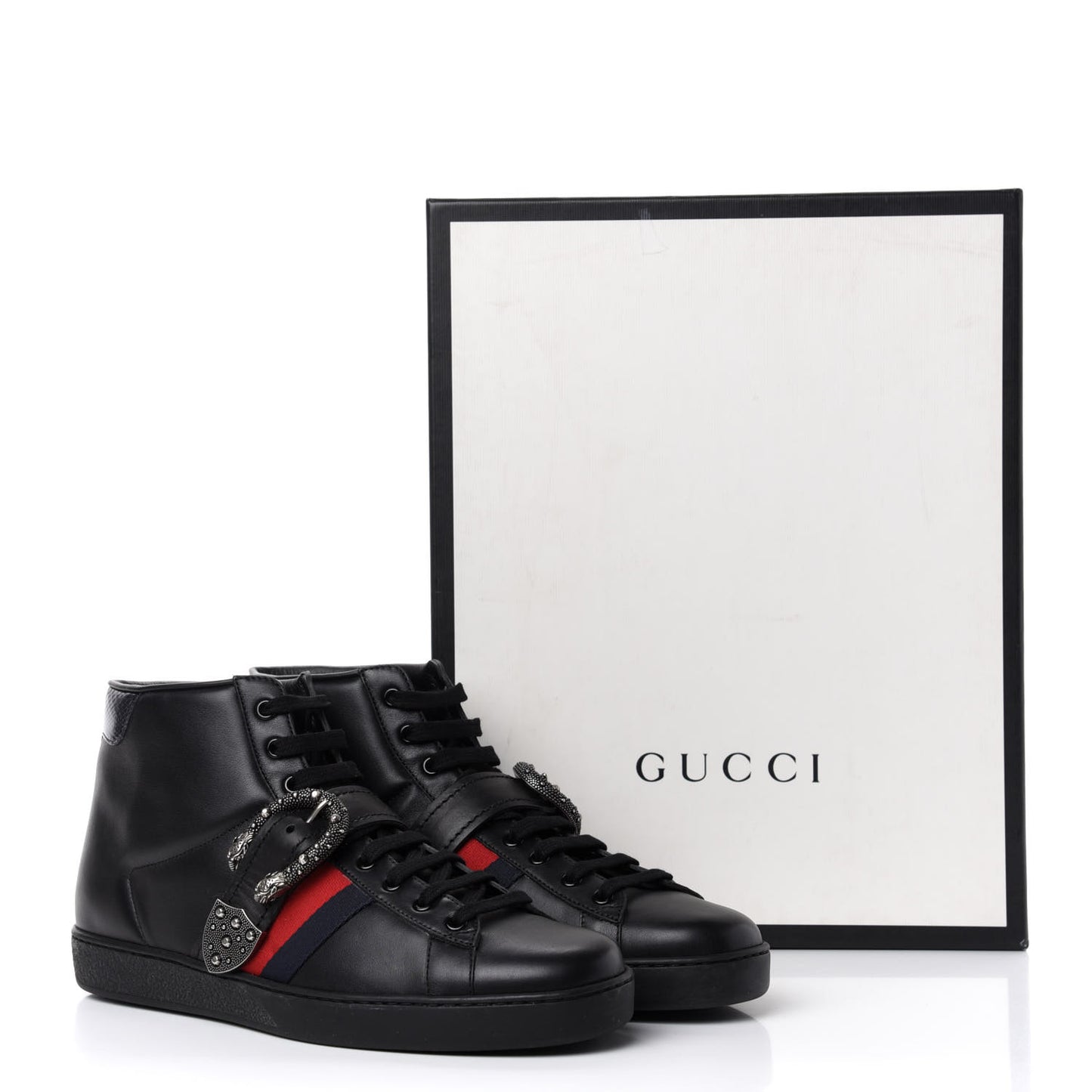 Calfskin Ayers Web Mens Dionysus High Top Sneakers 9.5 Black