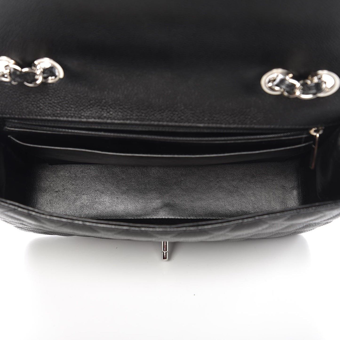 Caviar Quilted Jumbo Single Flap Black