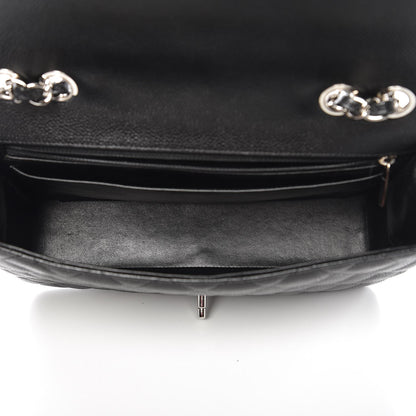 Chanel Caviar Quilted Jumbo Single Flap Black 6 of 9