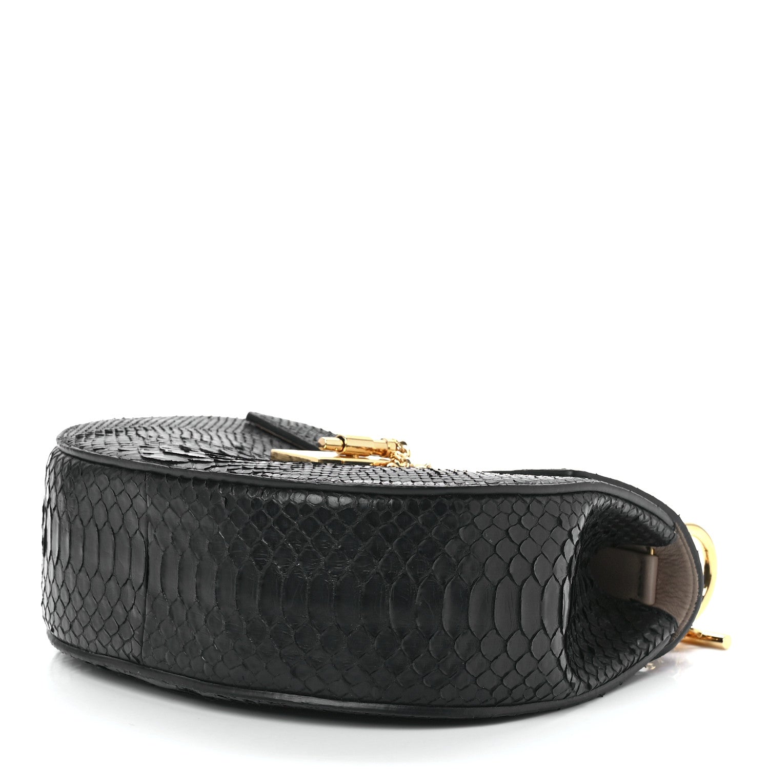 Chloe Snakeskin Drew Shoulder Bag Black 12 of 15