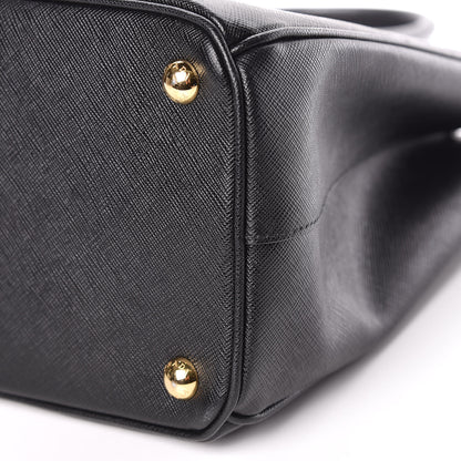 Prada Saffiano Medium Galleria Double Zip Tote Black 6 of 11
