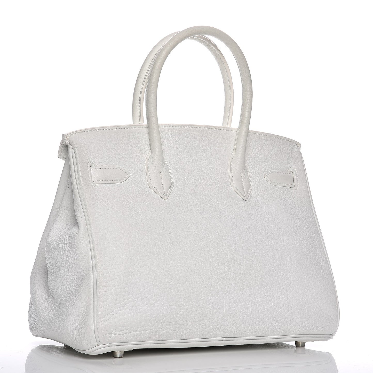 Taurillon Clemence Birkin 30 White