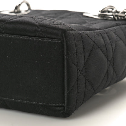 Christian Dior Satin Cannage Mini Lady Dior Black 10 of 12