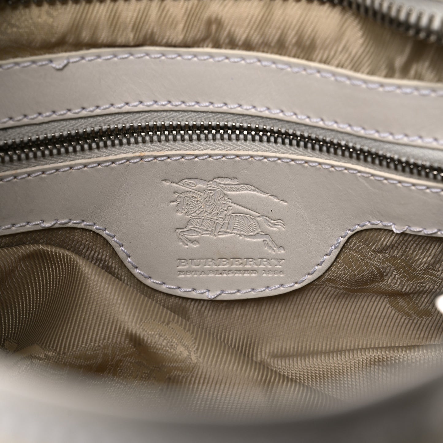 Calfskin Studded Hobo White