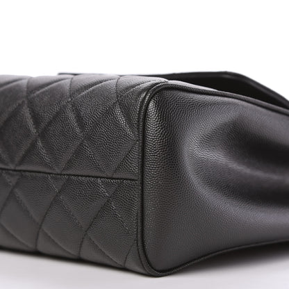 Chanel Caviar Quilted In Out Flap Shopping Tote Black 7 of 11