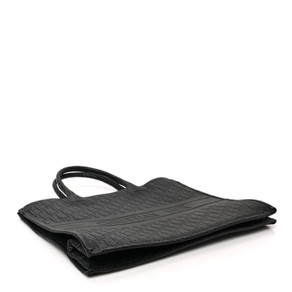 Christian Dior Oblique Calfskin Embossed Book Tote Black 4 of 9