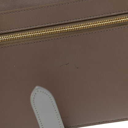 Celine Grained Calfskin Large Multifunction Strap Wallet Pebble Mineral 8 of 10