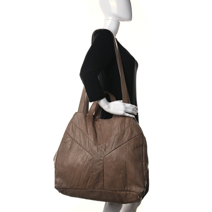 Saint Laurent Calfskin Y Tote Beige 2 of 23