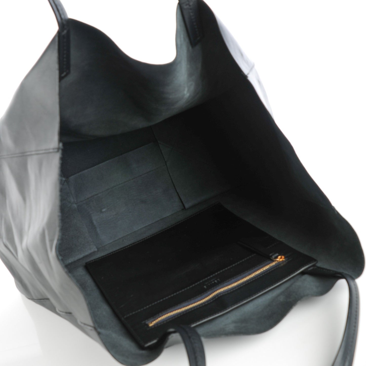 Lambskin Horizontal Cabas Black