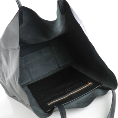 Celine Lambskin Horizontal Cabas Black 5 of 10