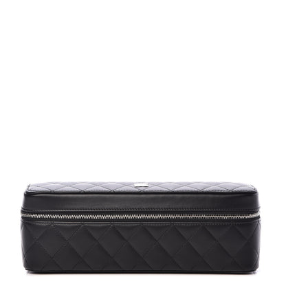 Chanel Lambskin Quilted Watch Case Black 1 of 8