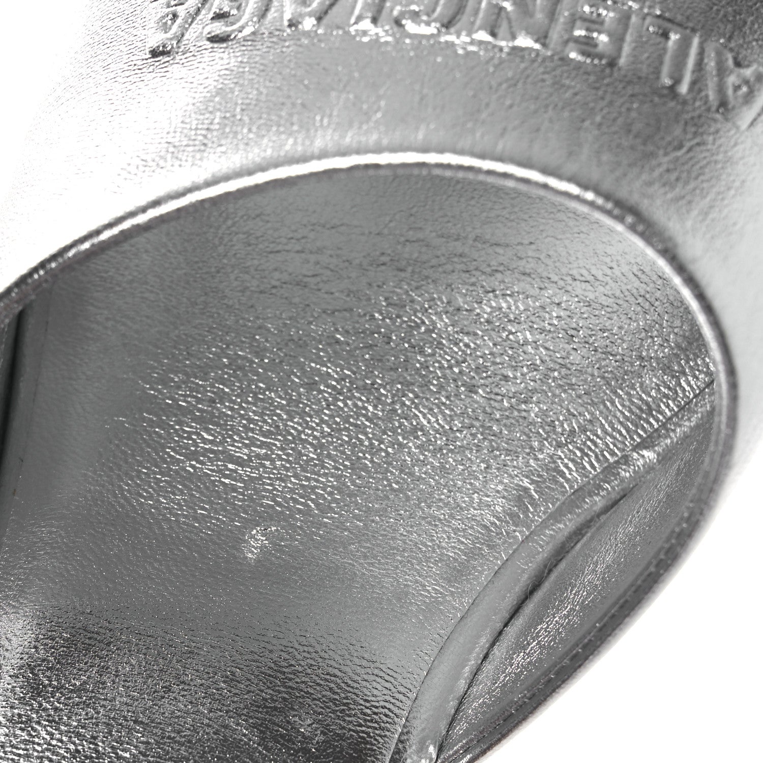 Balenciaga Metallic Sheepskin Duty Free 70mm Sandals 39 Silver 11 of 13