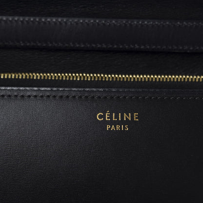 Celine Box Calfskin Medium Classic Box Flap Bag Black 7 of 9