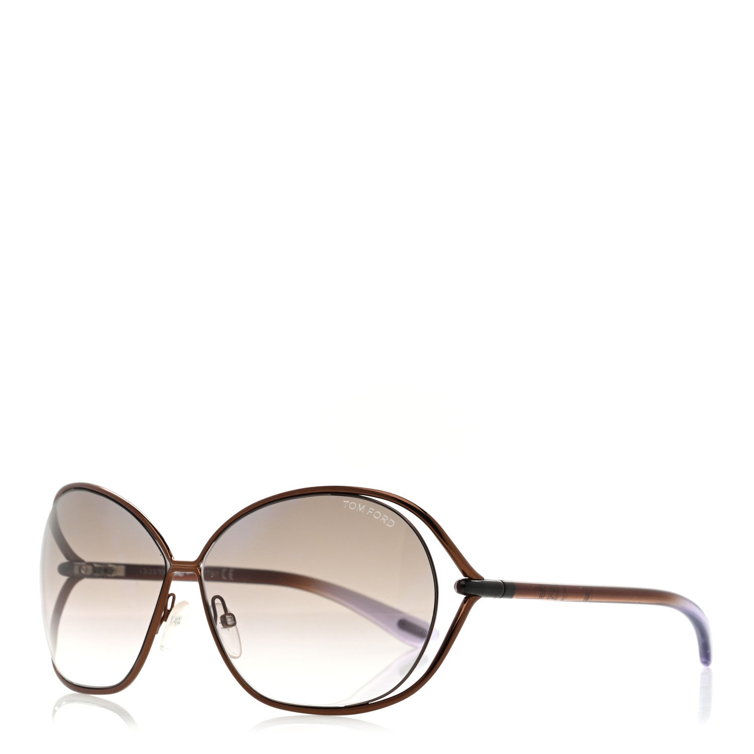 Tom Ford Carla Soft Square Sunglasses Brown 1 of 7