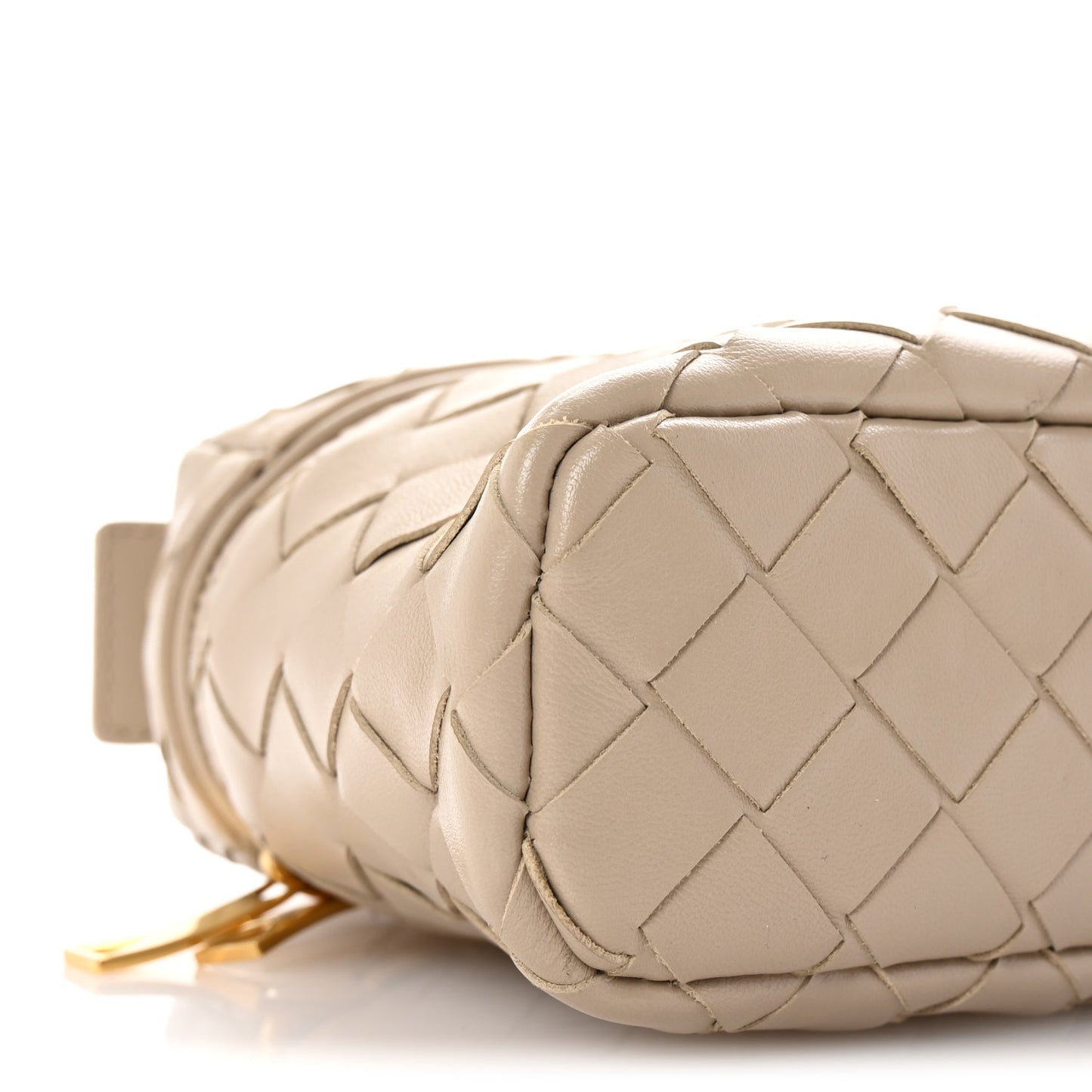 Calfskin Intrecciato Bang Bang Vanity Case Ecru