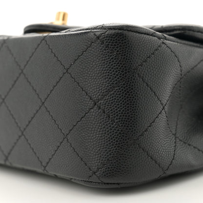 Chanel Caviar Quilted Mini Square Flap Black 10 of 10